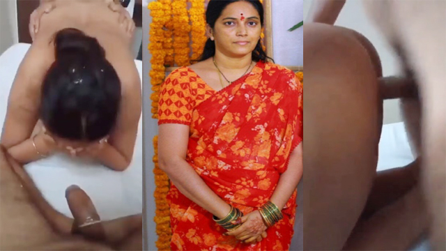 Office Maid Hot Aunty Met Threesome Sex